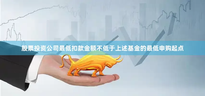 股票投资公司最低扣款金额不低于上述基金的最低申购起点